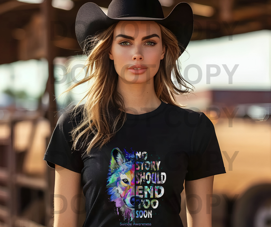 Colorful Wolf Graphic Tee, Unisex Softstyle T-Shirt, Vibrant Animal Art Shirt, Wildlife Lover Gift, Inspirational Casual Wear