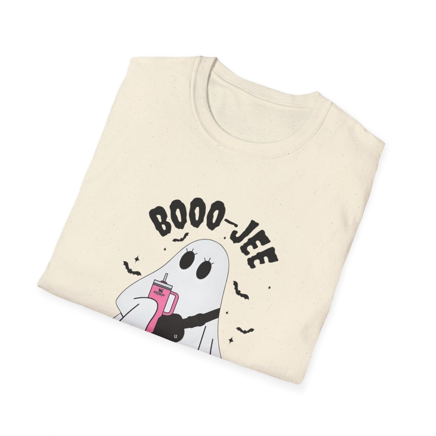 Boojee Ghost Unisex Softstyle T-Shirt, Halloween Tee, Funny Fall Shirt, Cute Ghost Apparel, Spooky Season Clothes