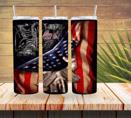 American Soldier Tumbler