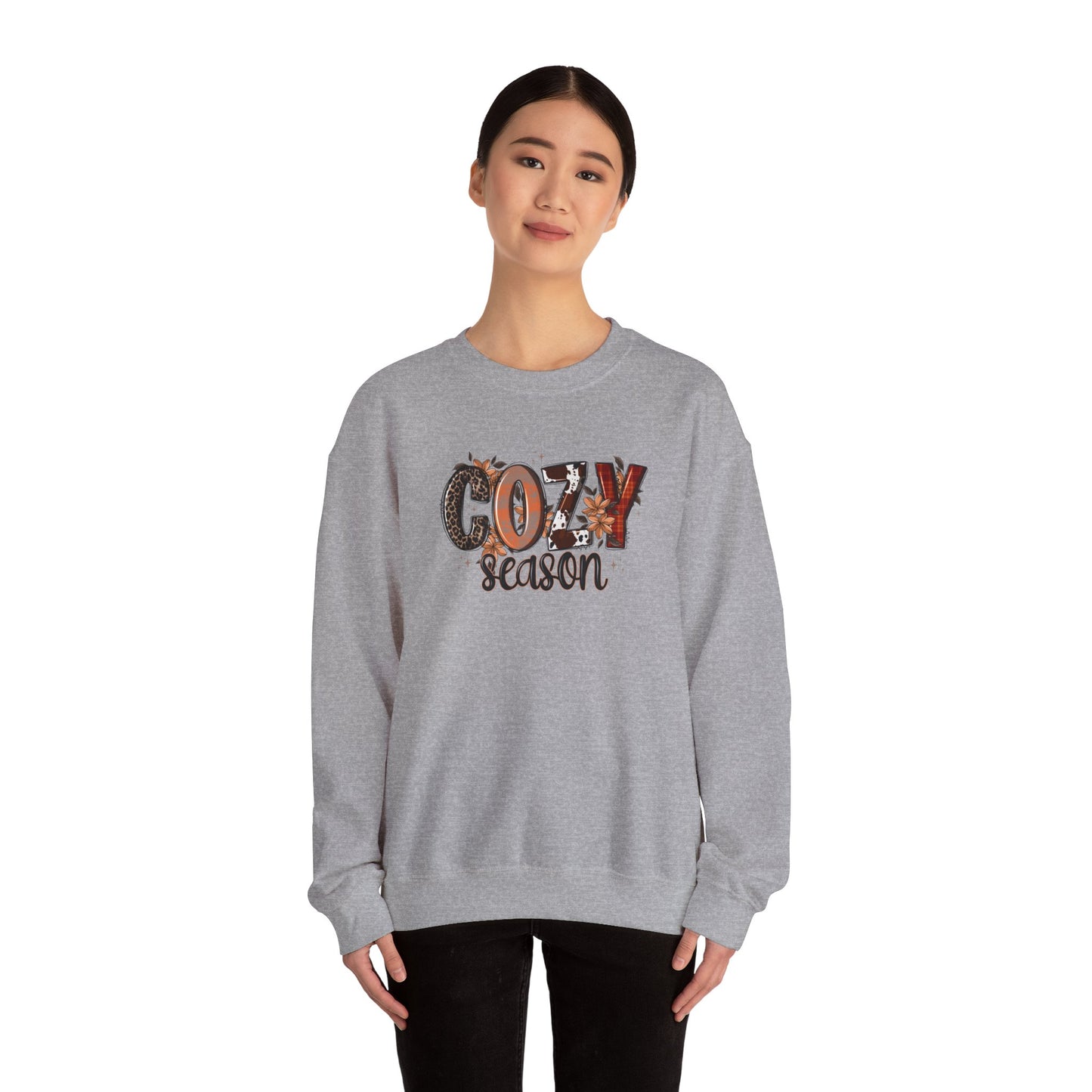 Cozy Season Sweatshirt — Fall Autumn Graphic Crewneck
