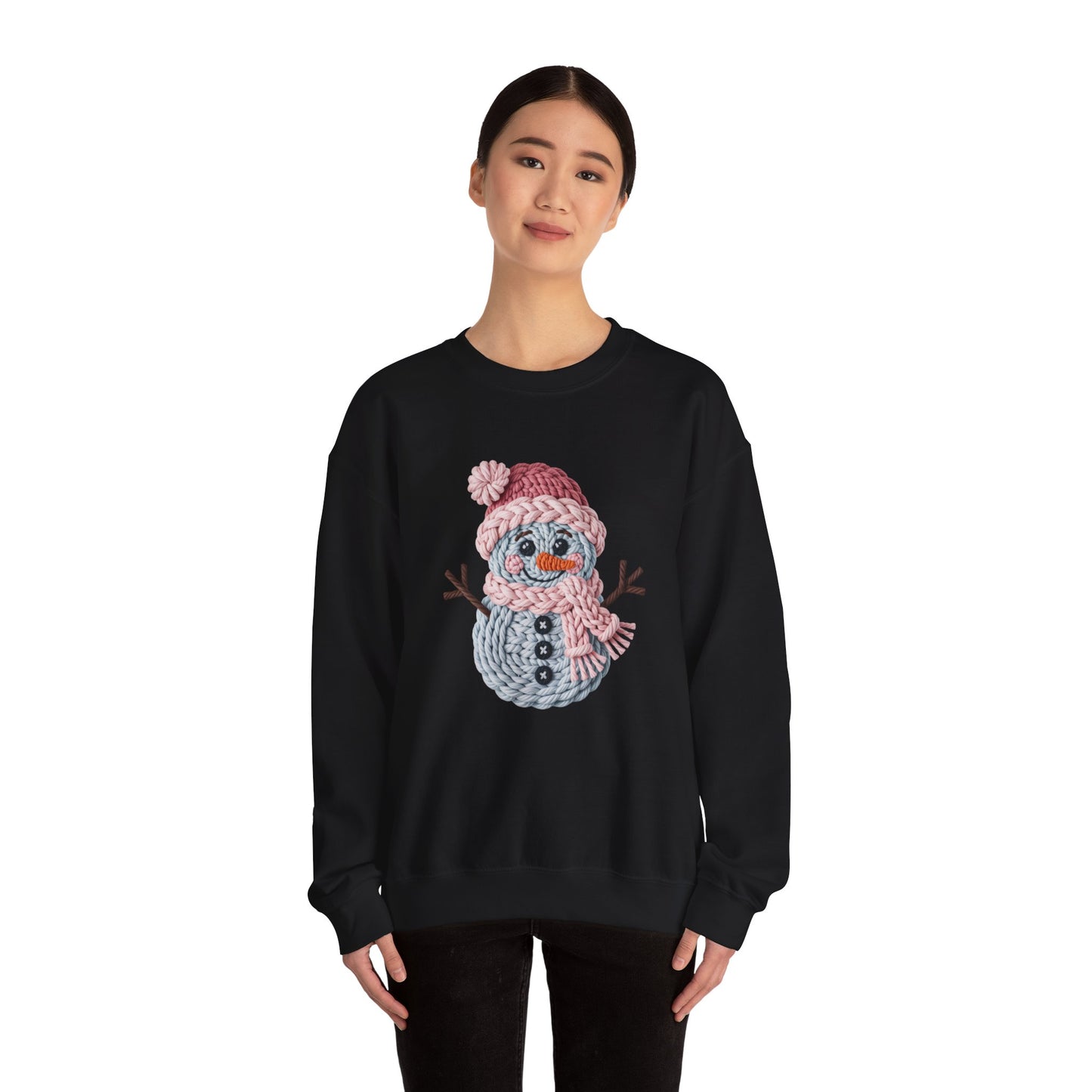 Snowman Knit Crewneck Sweatshirt