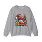 Christmas Gnome Crewneck Sweatshirt — Festive Tree & Lantern Holiday Sweater