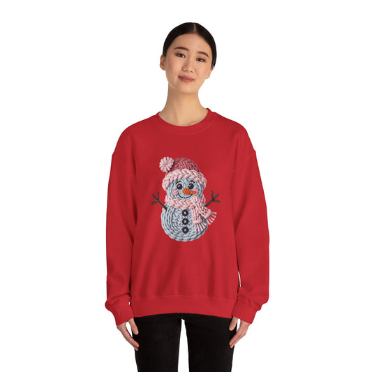 Snowman Knit Crewneck Sweatshirt