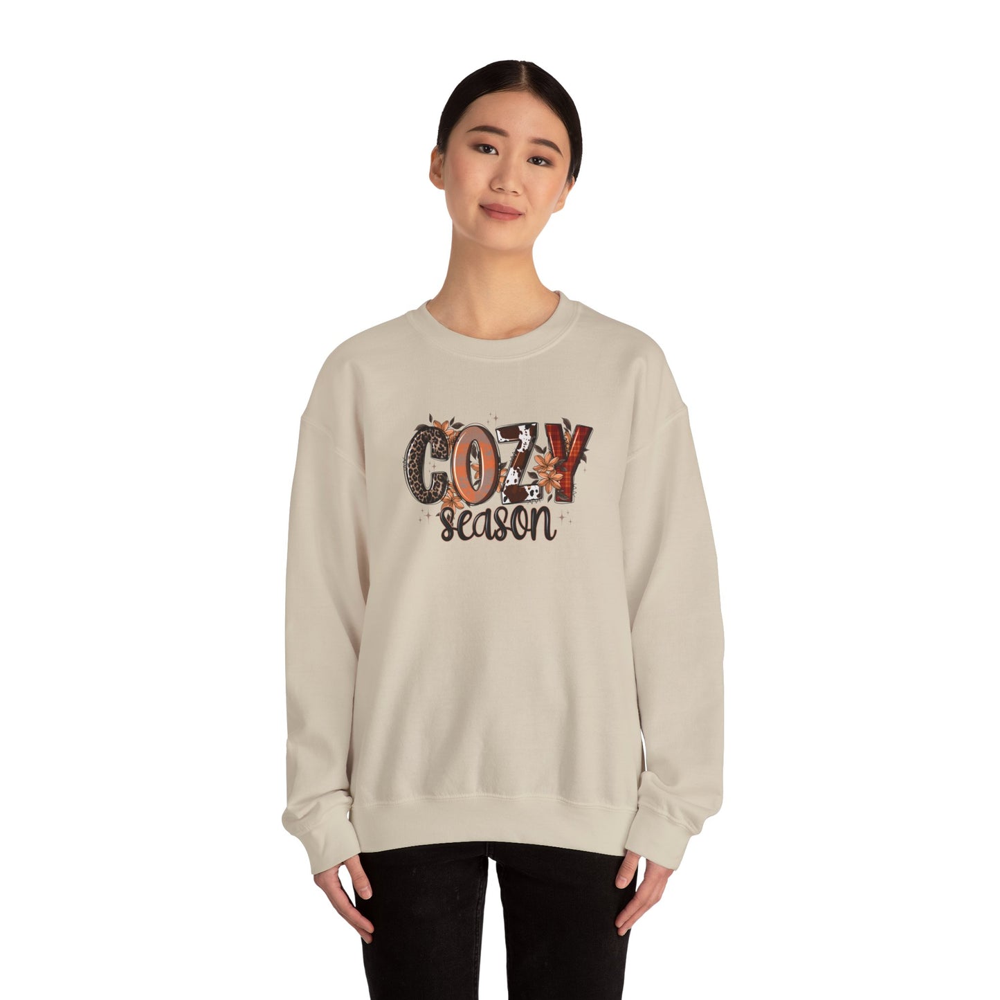 Cozy Season Sweatshirt — Fall Autumn Graphic Crewneck