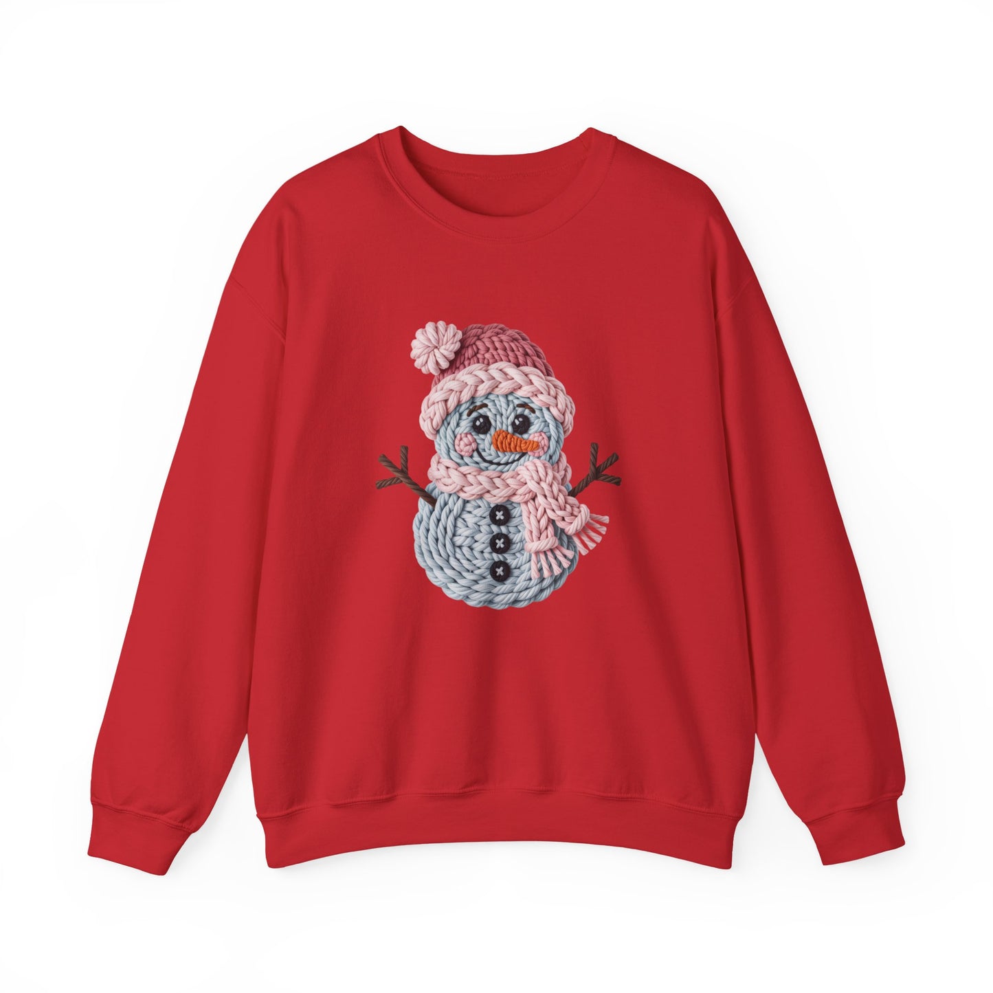 Snowman Knit Crewneck Sweatshirt