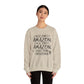 Crewneck Sweatshirt - "Here Comes Amazon, Right Down My Driveway" Holiday Delivery Graphic