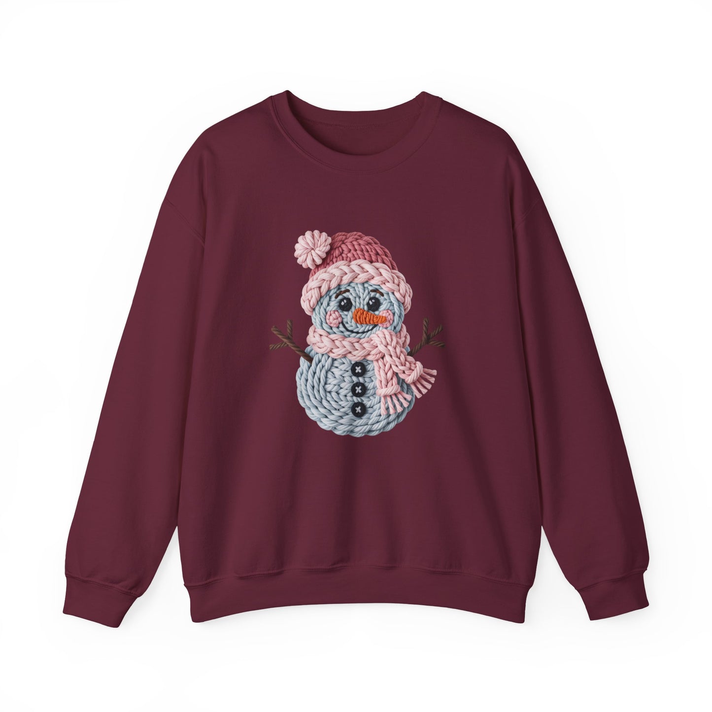 Snowman Knit Crewneck Sweatshirt