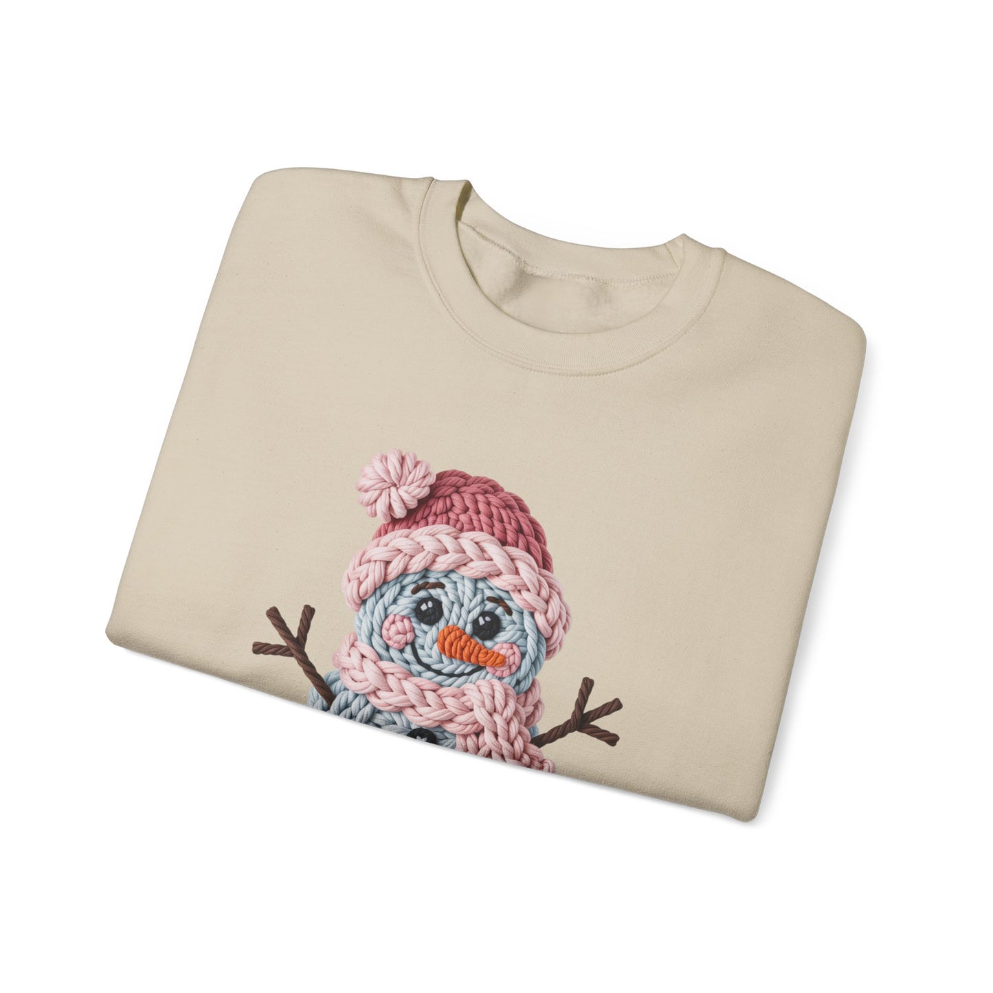Snowman Knit Crewneck Sweatshirt
