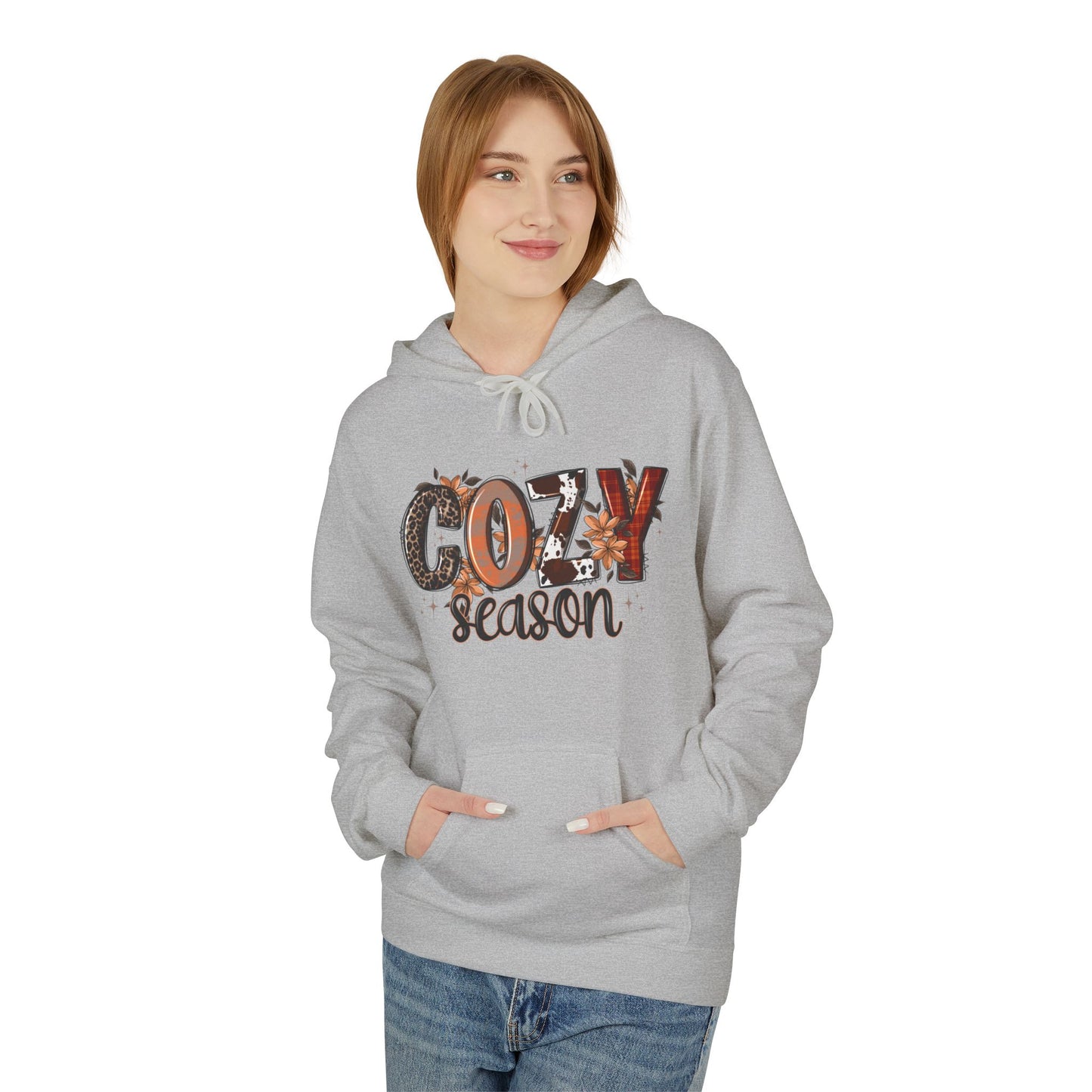 Cozy Autumn Fleece Hoodie - Perfect for Fall, Gift for Him & Her, Casual Lounge Wear, Thanksgiving Sweatshirt, Pumpkin Spice Vibes