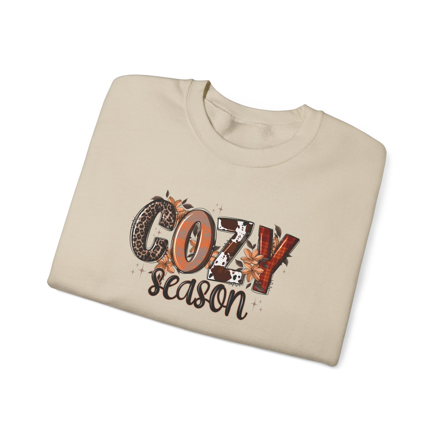 Cozy Season Sweatshirt — Fall Autumn Graphic Crewneck