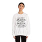 Crewneck Sweatshirt - "Here Comes Amazon, Right Down My Driveway" Holiday Delivery Graphic