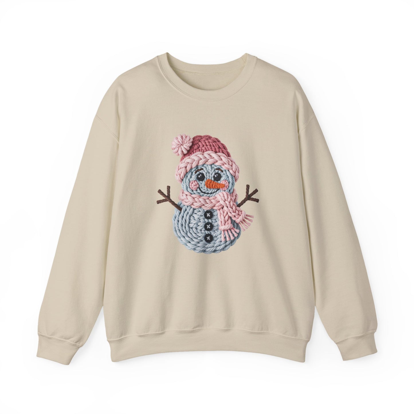 Snowman Knit Crewneck Sweatshirt