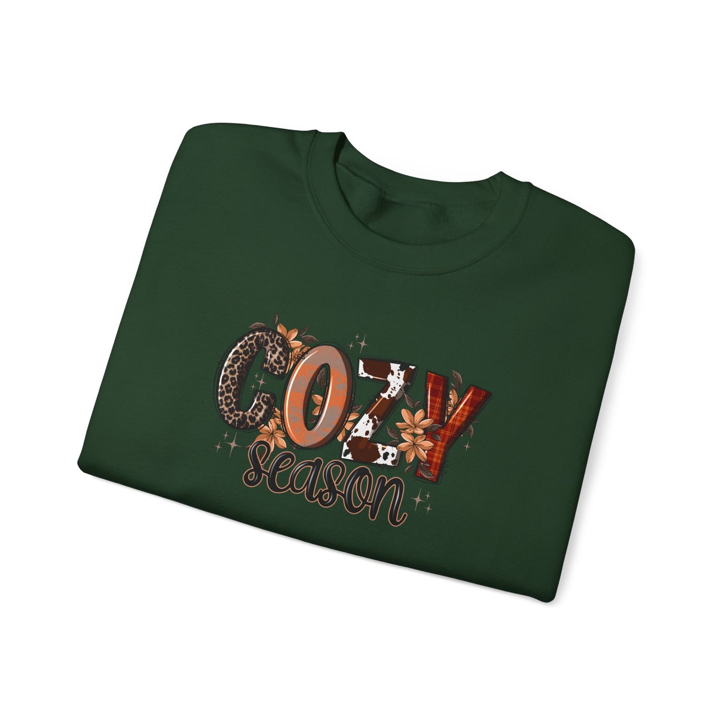 Cozy Season Sweatshirt — Fall Autumn Graphic Crewneck