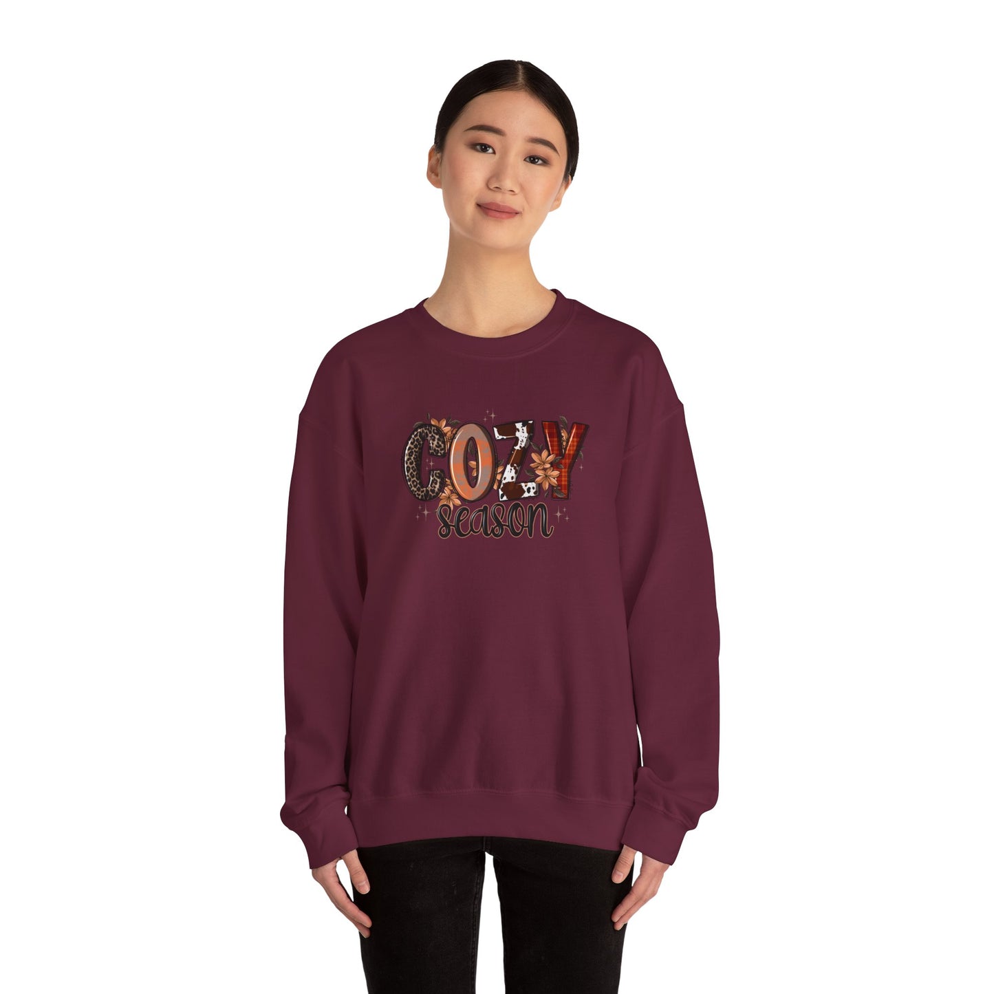 Cozy Season Sweatshirt — Fall Autumn Graphic Crewneck