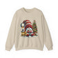 Christmas Gnome Crewneck Sweatshirt — Festive Tree & Lantern Holiday Sweater