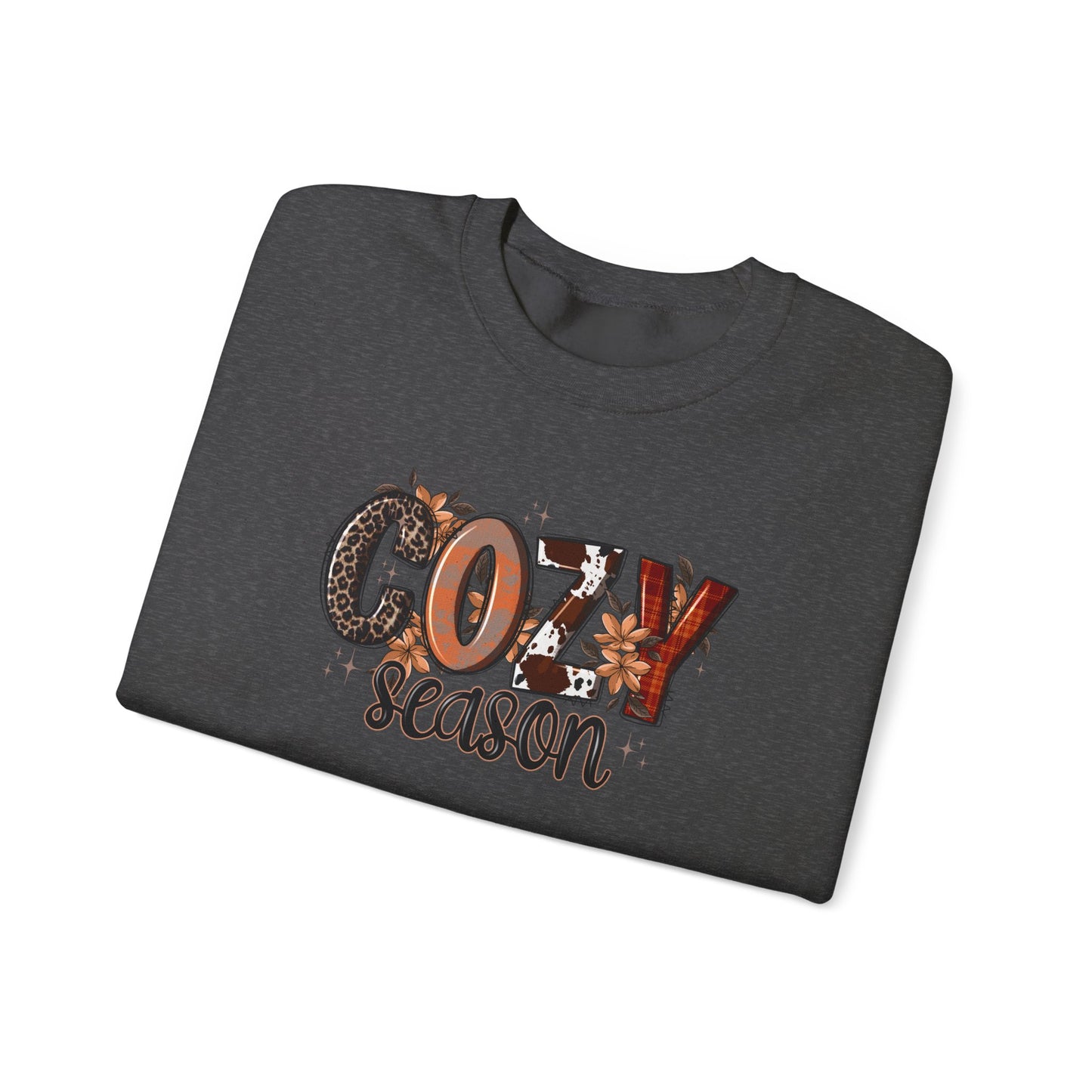 Cozy Season Sweatshirt — Fall Autumn Graphic Crewneck