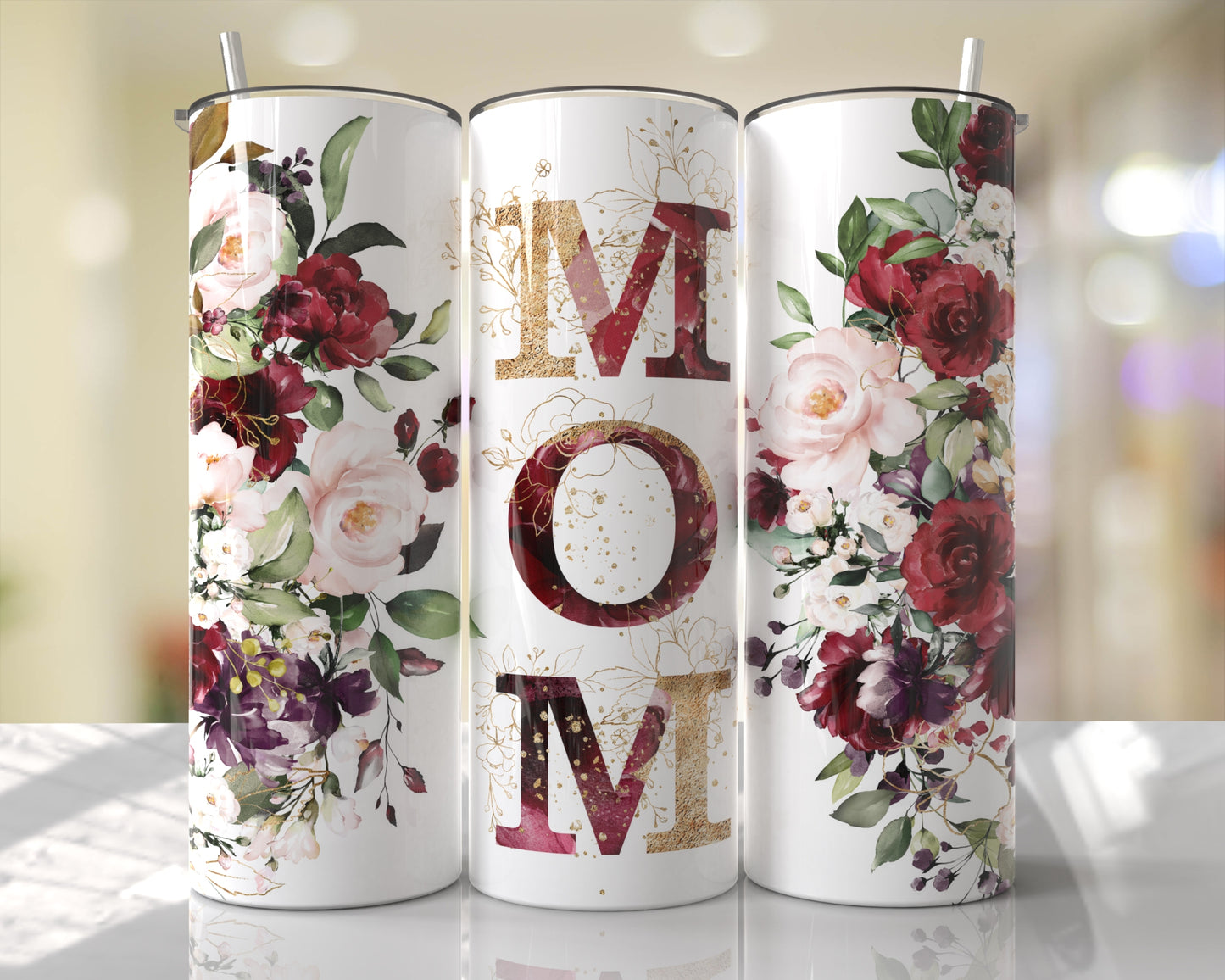 Mom Roses Tumbler 20 oz