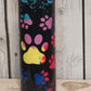 Multi color paw print