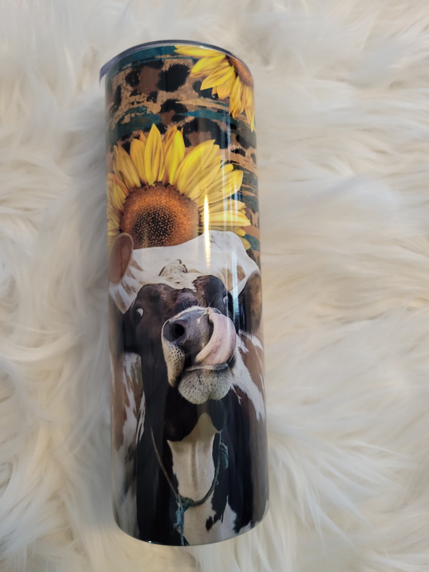 Cow sunflower Tumbler