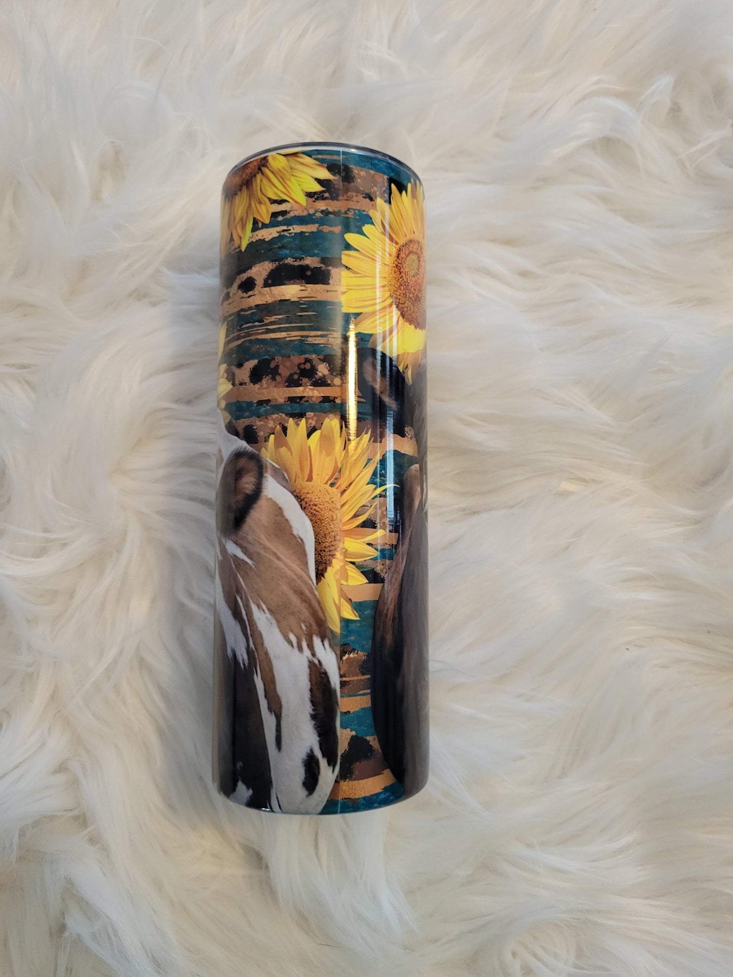 Cow sunflower Tumbler