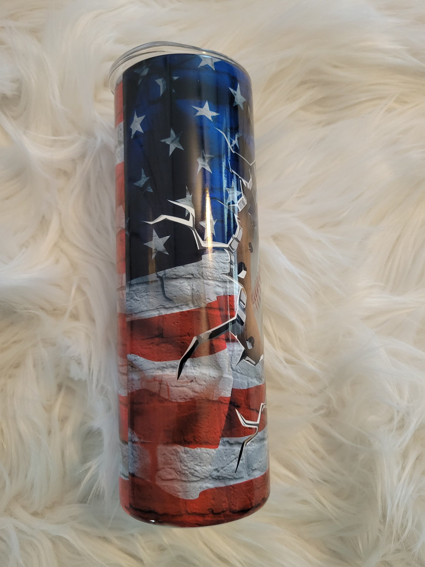 American baseball tumbler 20 oz