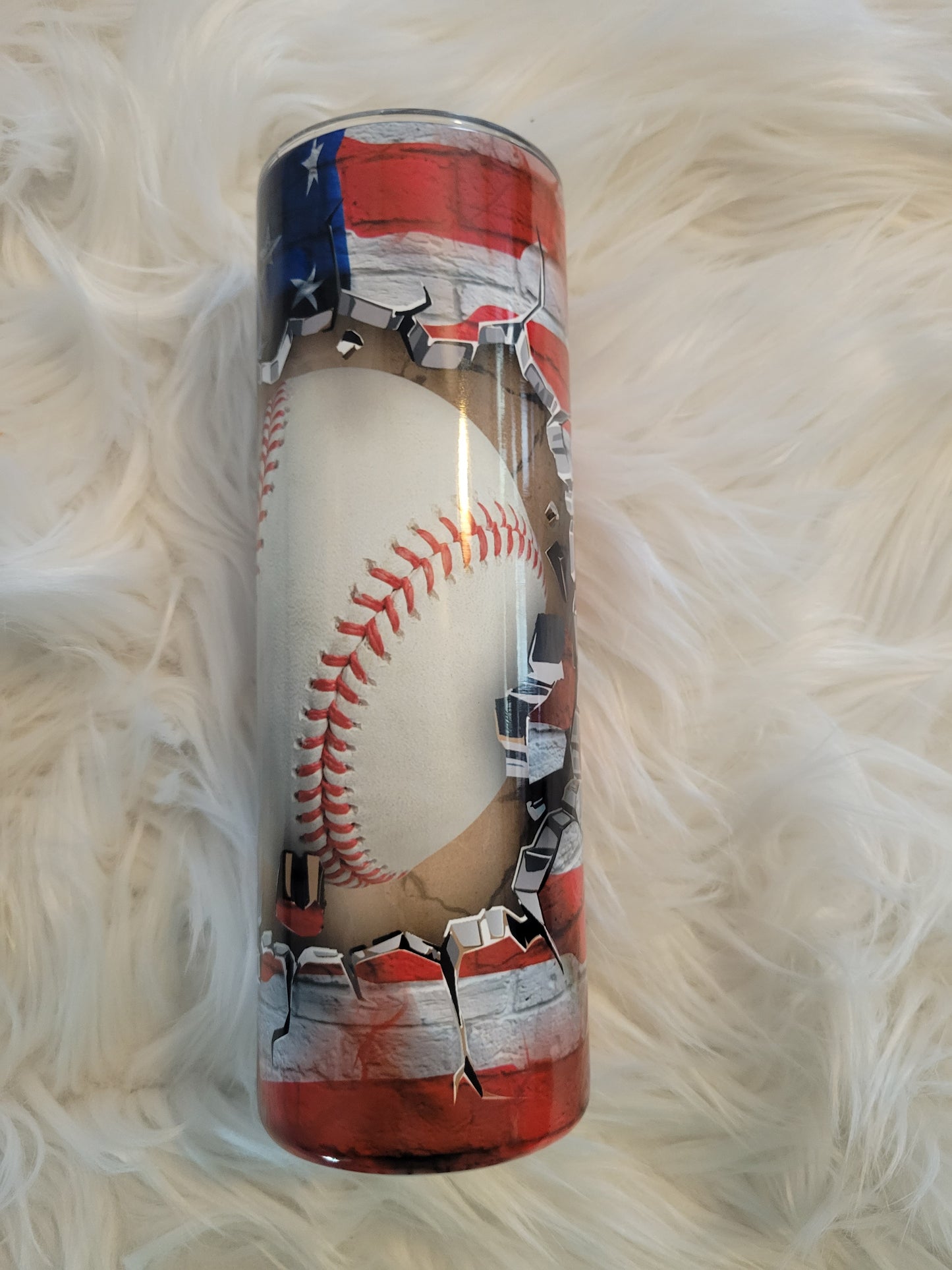 American baseball tumbler 20 oz