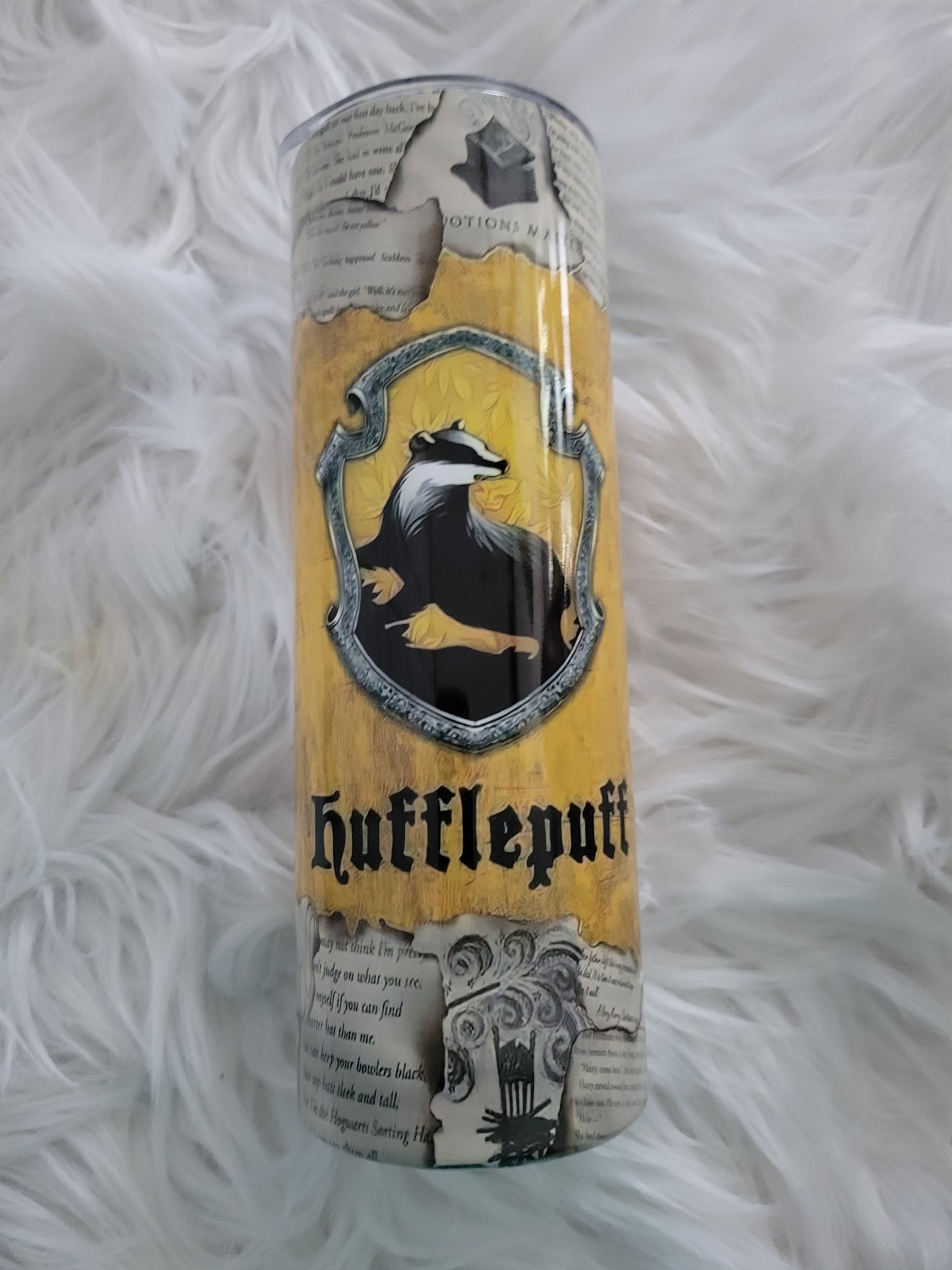 Harry Potter Inspired Hufflepuff Tumbler 20 oz