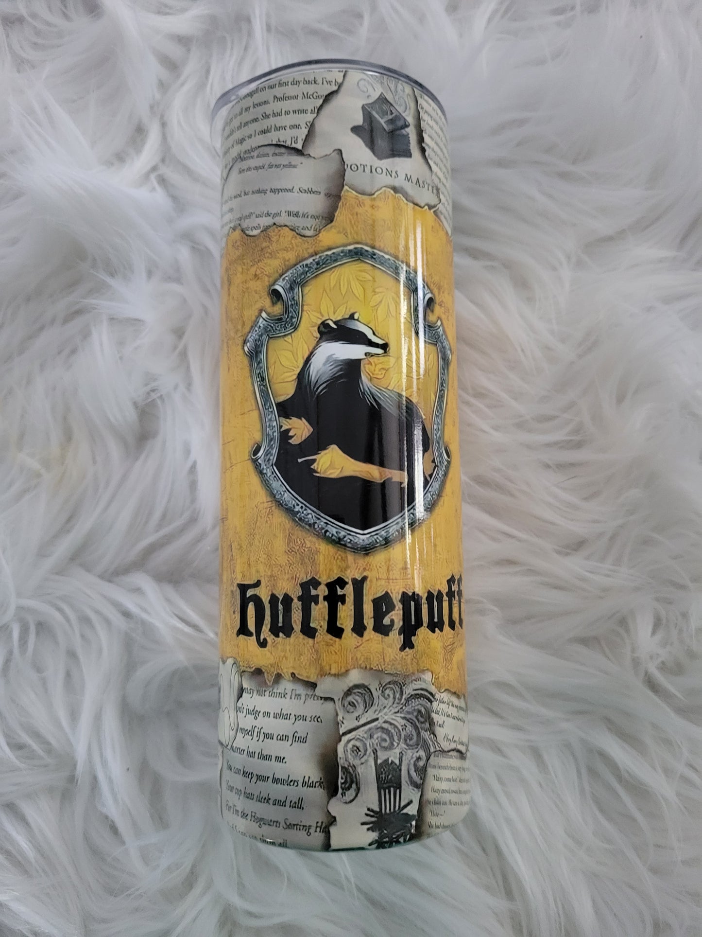 Harry Potter Inspired Hufflepuff Tumbler 20 oz
