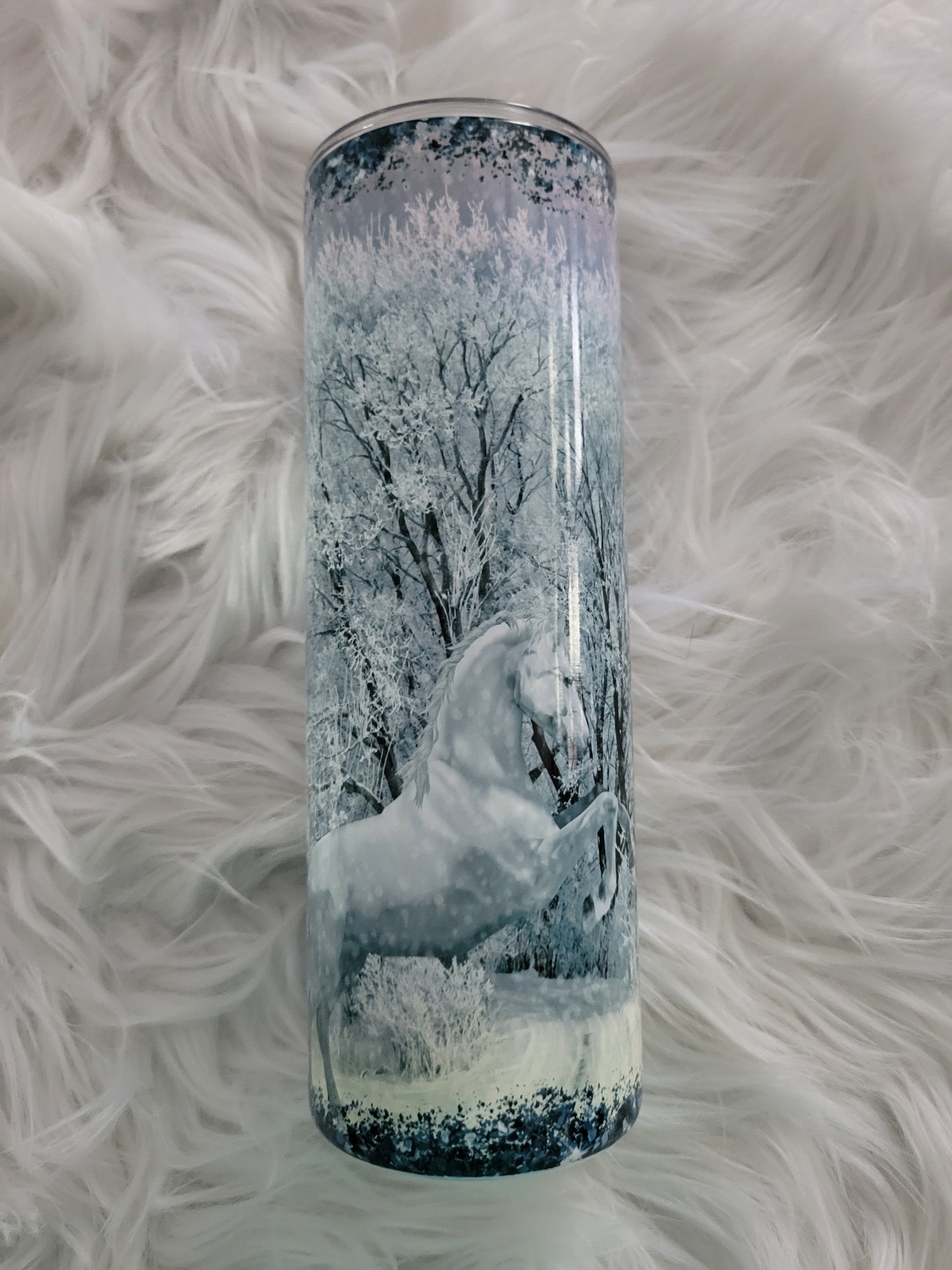 Winter Horse Tumbler 20 oz