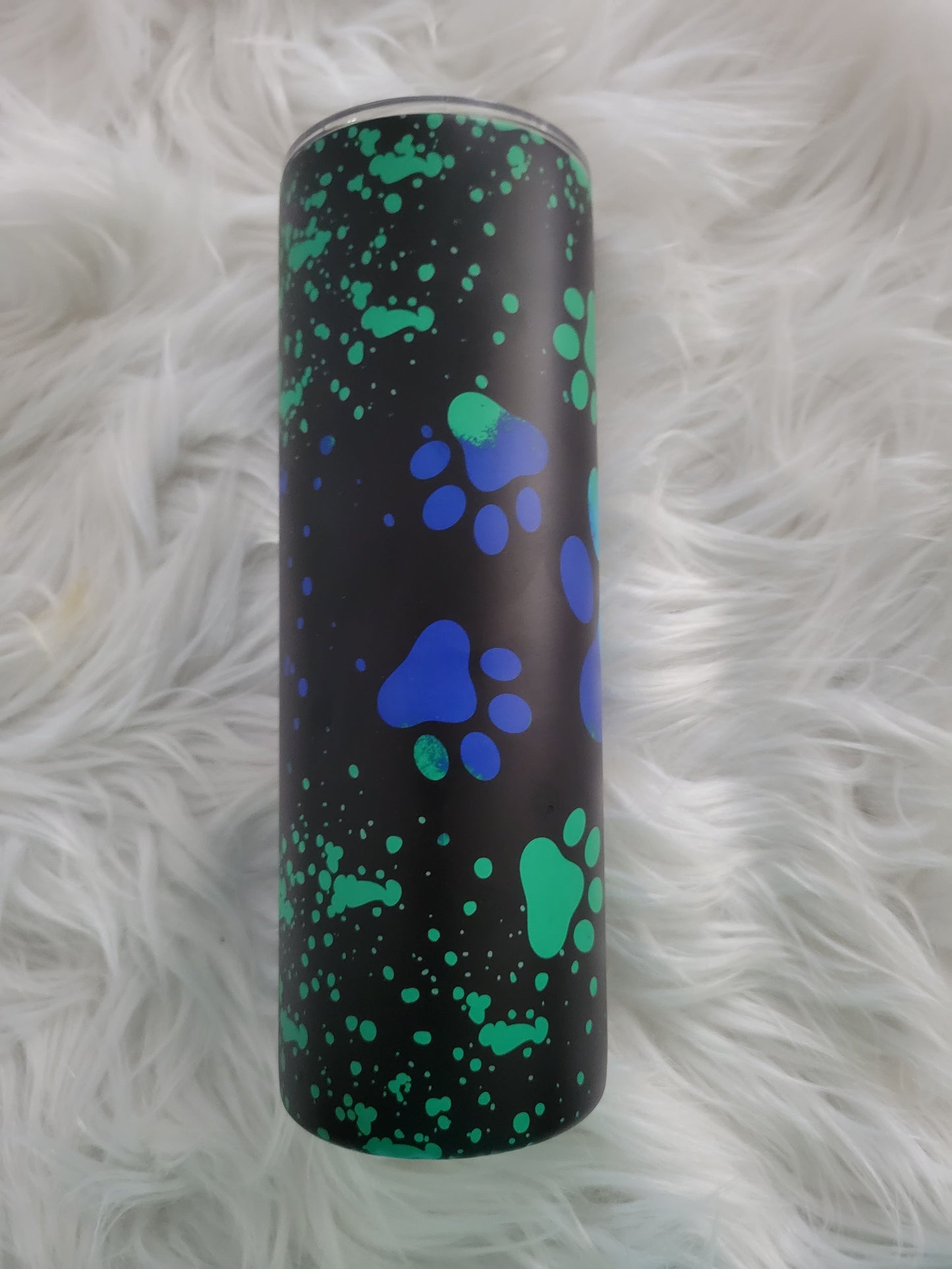 Paw Prints Glow 20 oz Tumbler