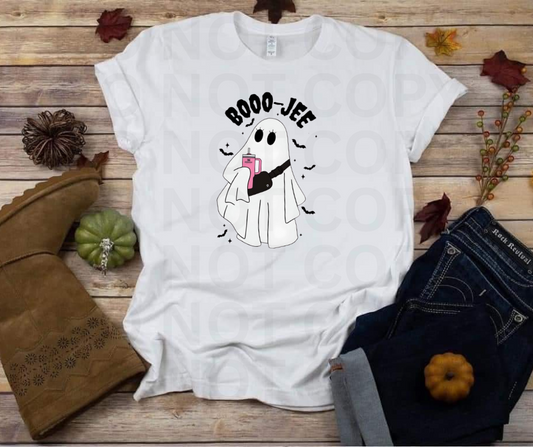 Boojee Ghost Unisex Softstyle T-Shirt, Halloween Tee, Funny Fall Shirt, Cute Ghost Apparel, Spooky Season Clothes