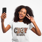 Cozy Season Unisex T-Shirt, Fall Fashion Tee, Animal Print Shirt, Comfortable Casual Wear, Gift for Friends, Autumn Apparel
