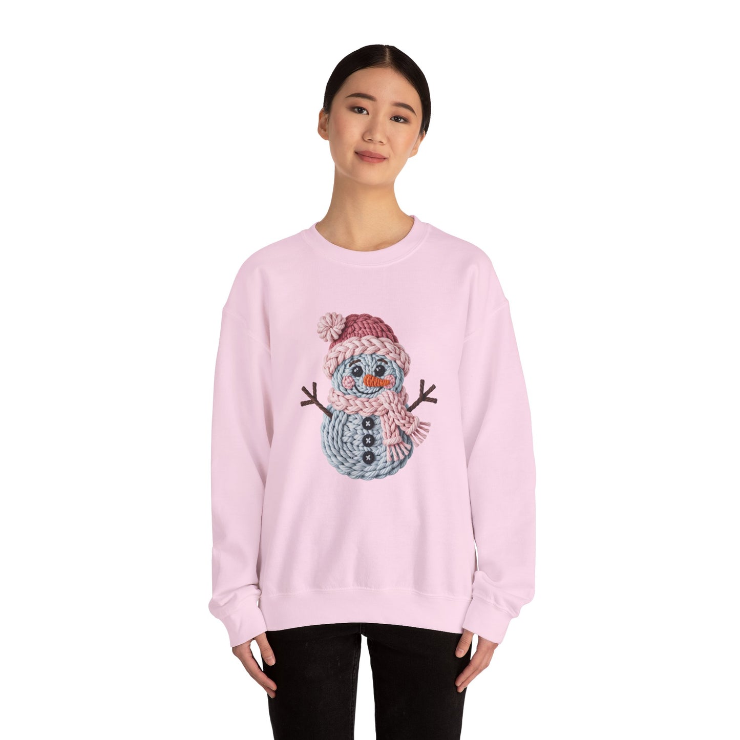 Snowman Knit Crewneck Sweatshirt