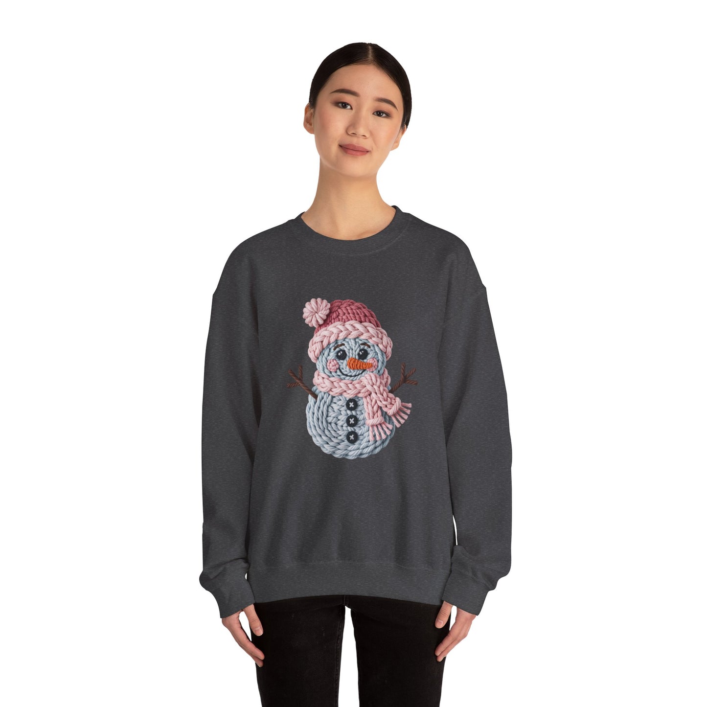 Snowman Knit Crewneck Sweatshirt