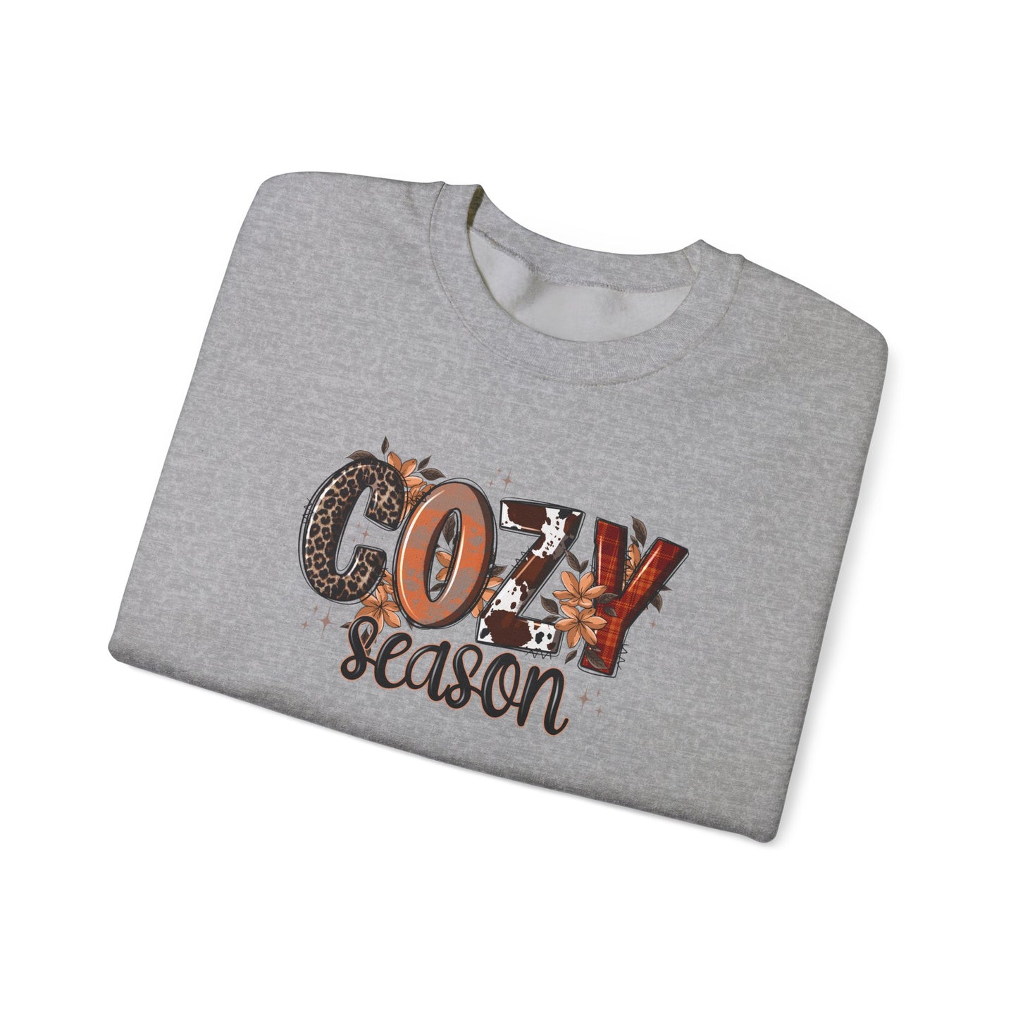 Cozy Season Sweatshirt — Fall Autumn Graphic Crewneck