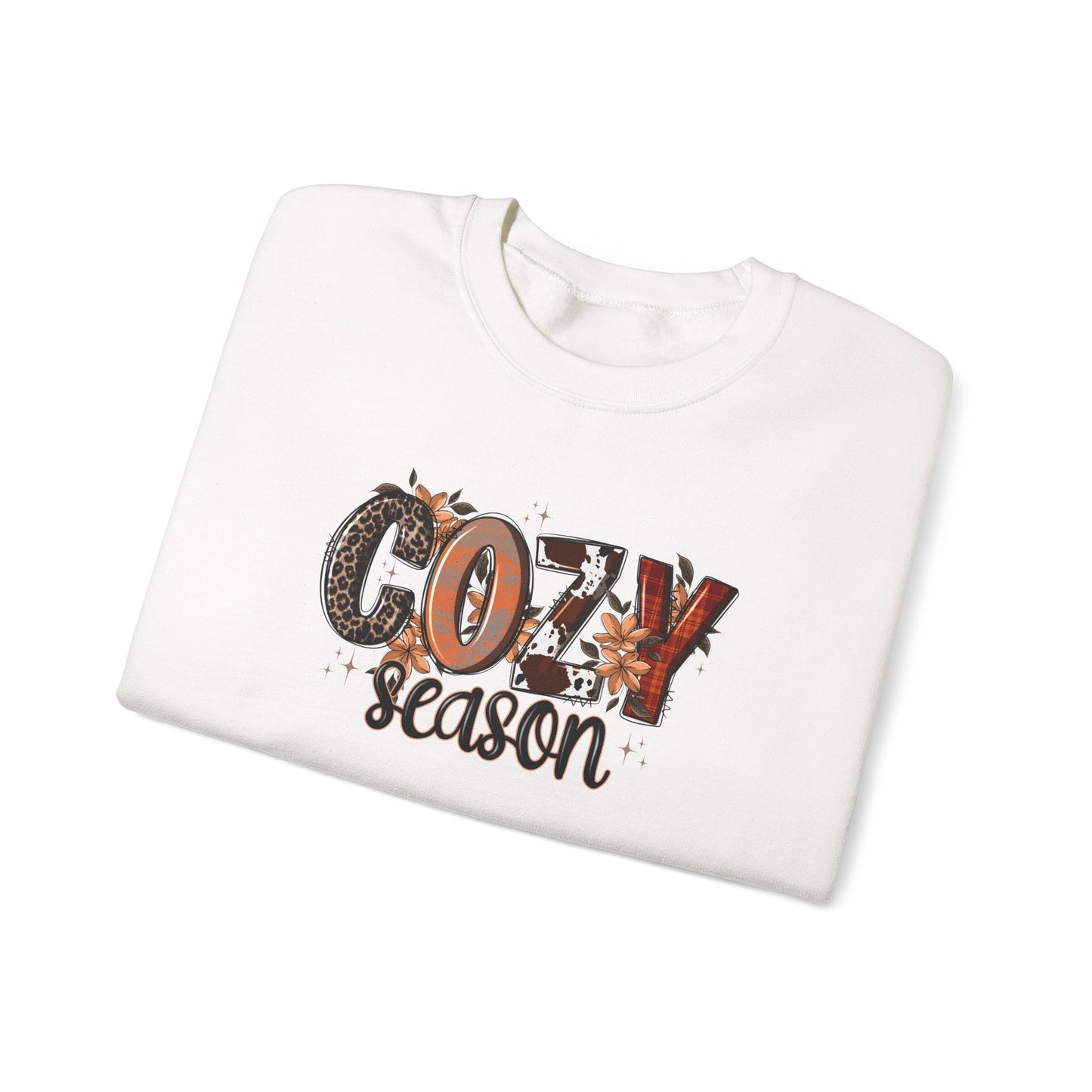 Cozy Season Sweatshirt — Fall Autumn Graphic Crewneck