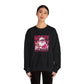 Christmas Crewneck Sweatshirt — Retro Pink 'Merry Merry Christmas' Santa Graphic