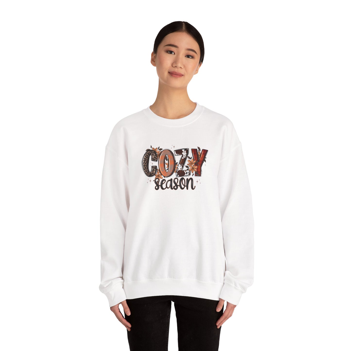 Cozy Season Sweatshirt — Fall Autumn Graphic Crewneck