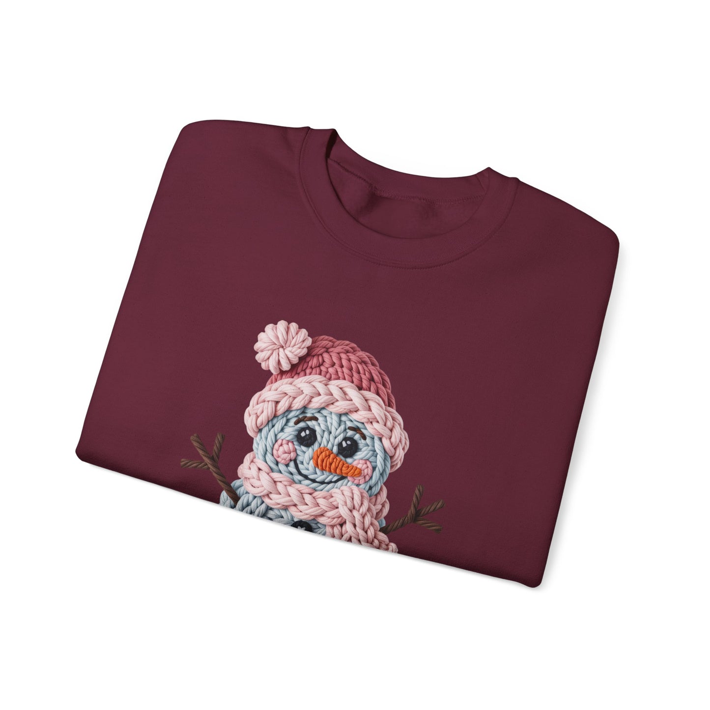 Snowman Knit Crewneck Sweatshirt