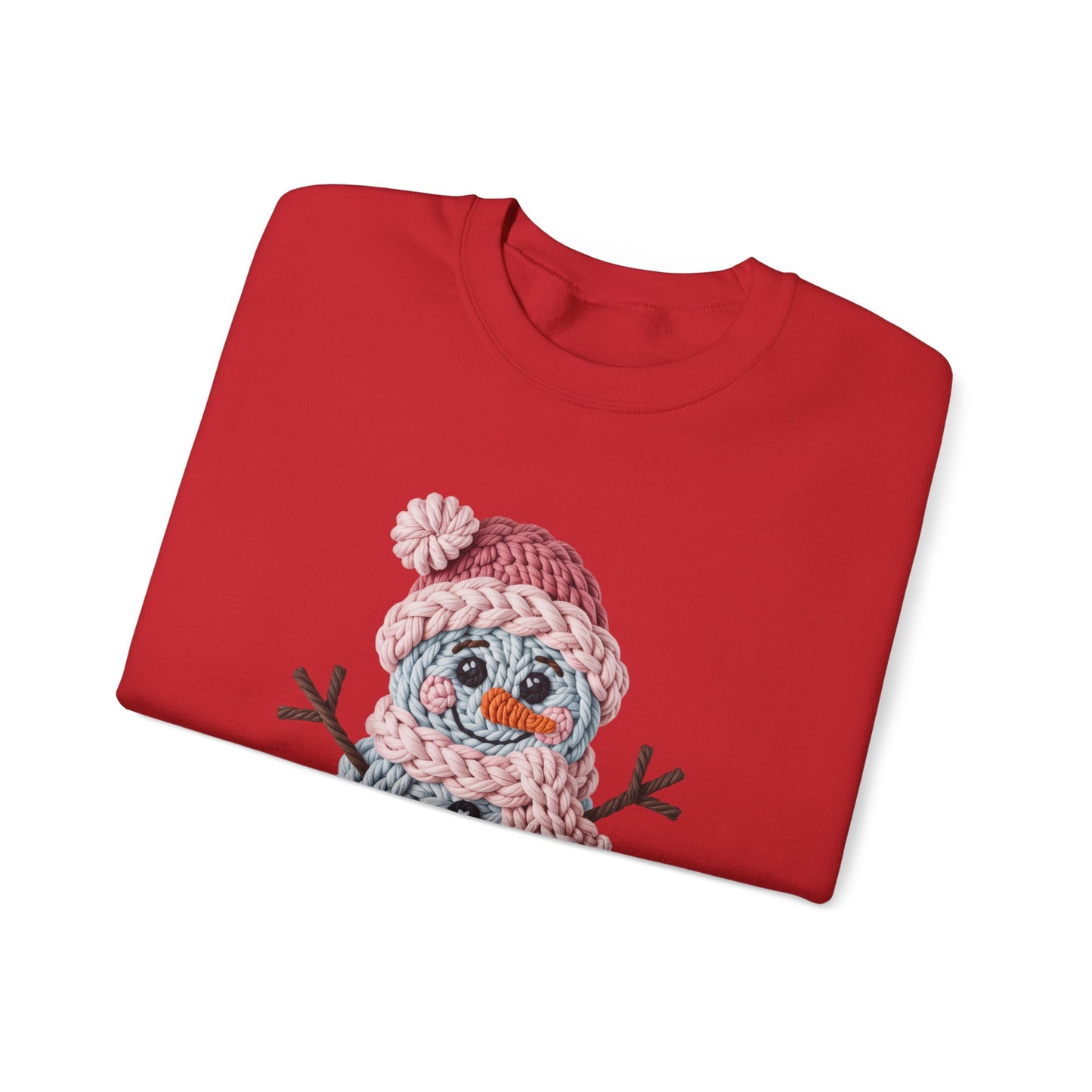 Snowman Knit Crewneck Sweatshirt
