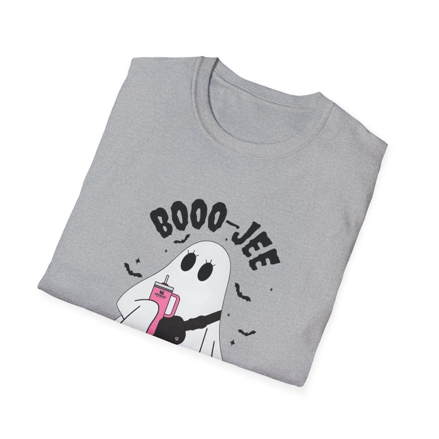 Boojee Ghost Unisex Softstyle T-Shirt, Halloween Tee, Funny Fall Shirt, Cute Ghost Apparel, Spooky Season Clothes