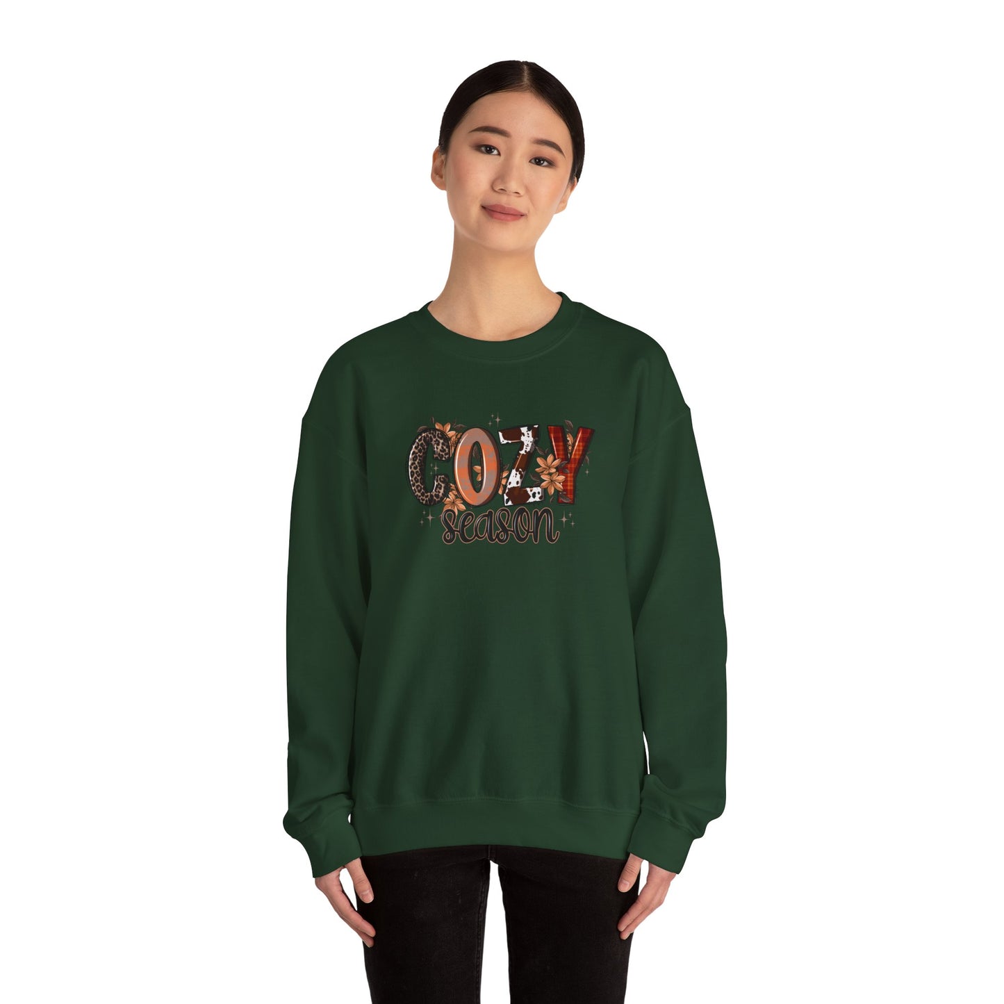 Cozy Season Sweatshirt — Fall Autumn Graphic Crewneck