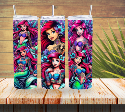 Tattooed Princess 20 oz tumbler
