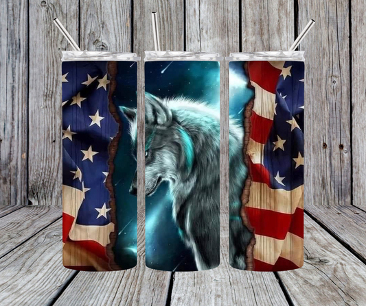 American Wolf Tumbler