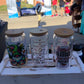 Craft show glass cans