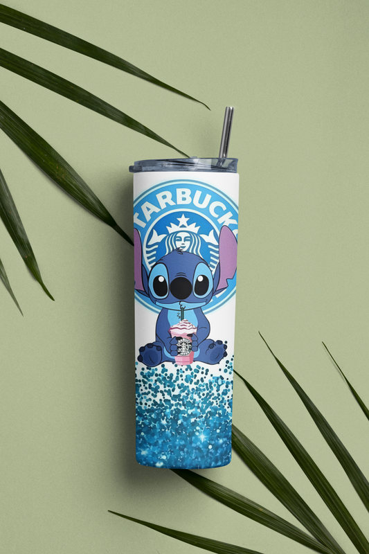 Blue Alien Tumbler 20 oz